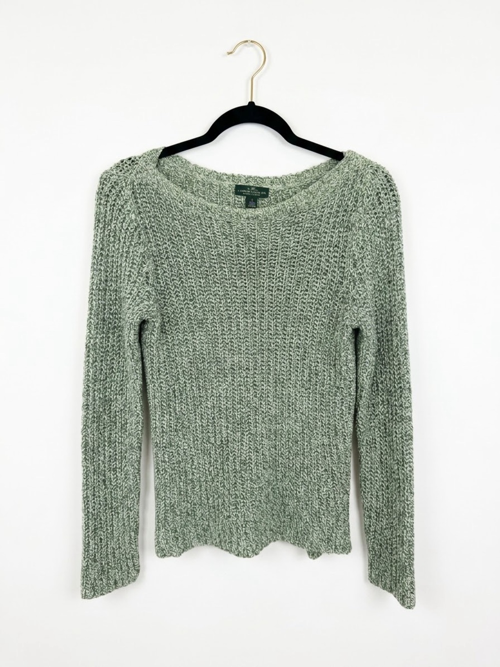 Ralph Lauren Heather Sage Green Knit Sweater